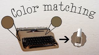 making custom paint for my typewriters........