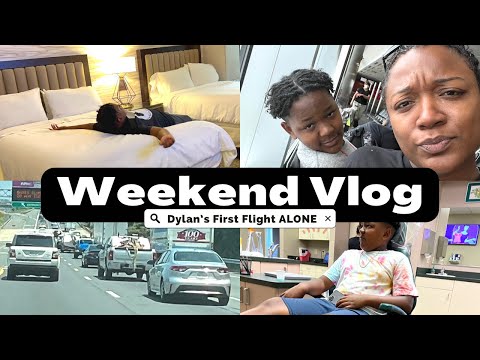 Busy Week VLOG. I Left My Job & Dylan Flys ALONE! Unedited.
