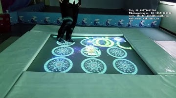 Interactive Projection Games for Trampoline Park magic trampoline
