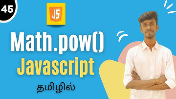 Math.pow() In JavaScript In Tamil | Math Functions In JavaScript In Tamil | #jstamil #functionsinjs
