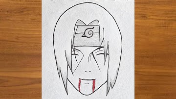How to Draw Itachi Uchiha step by step || How to draw anime step by step || Itachi drawing tutorial
