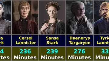 Game of Thrones Cast Ranked By Screen Time