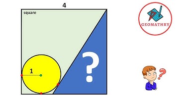 Can You Find The Area of the Blue Shaded Triangle in the Square | Geometry | Math | 2 Methods
