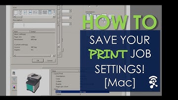 How To Save Your Printer Settings as a Shortcut/Program [MAC]