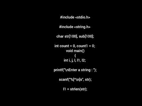 Accenture 2021 coding questions answer Total number of occurrence of substring with source code