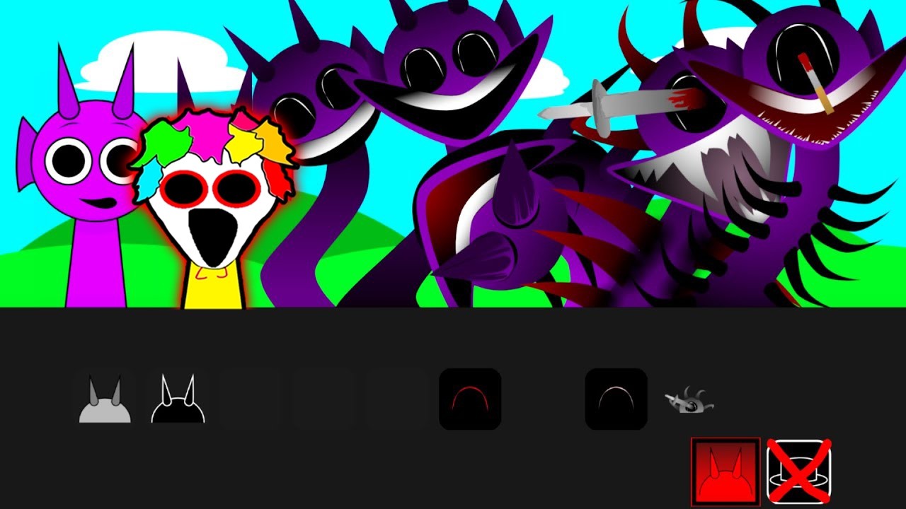 Incredibox Sprunki PERO TODOS SON DURPLE en TODAS LAS FASES