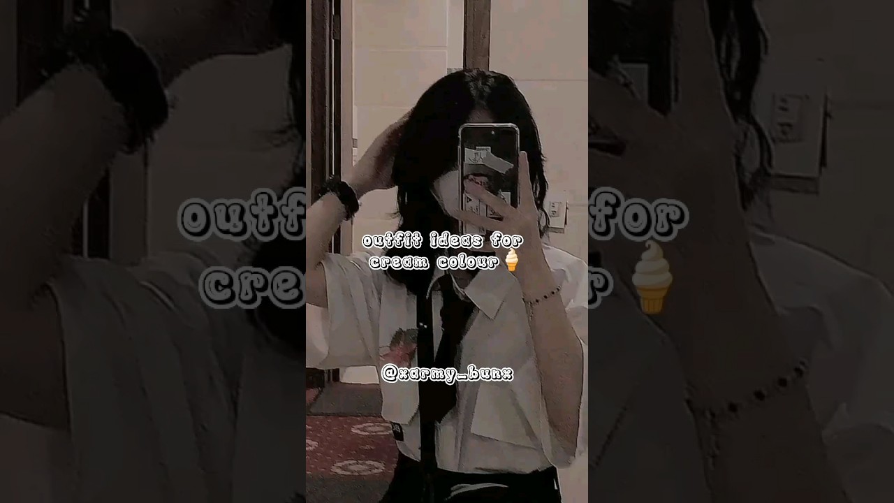 outfit ideas for cream colour 🍦