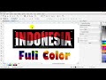 Cara cepat mewarnai huruf custom dan keren menggunakan corel draw