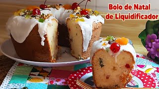 Bolo de Natal Feito no Liquidificador – Rápido, Fácil e Delicioso