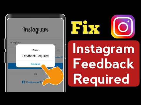 How to fix Instagram feedback required error | How To Fix Instagram Feedback Required Problem Solve