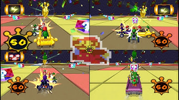 Mario Kart Double Dash!!: Shine Thief: Tilt-A-Kart 4 player Netplay 60fps