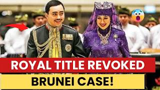 Sultan Revokes Pengiran Rabiatul Adawiyah s Title Brunei Royal Case
