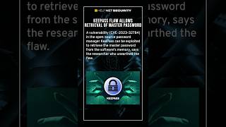 KeePass flaw allows retrieval of master password #cybersecurity #password #breach #shorts