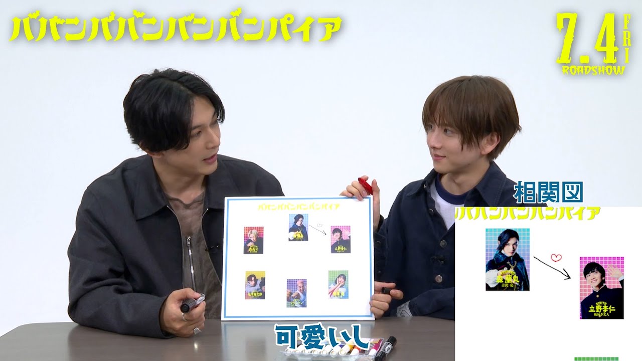 映画『ババンババンバンバンパイア』【キャラクター相関図】大ヒット上映中