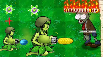 10000000 HP basic zombie, which combination can defeat him? - MAKE FANS VIDEO