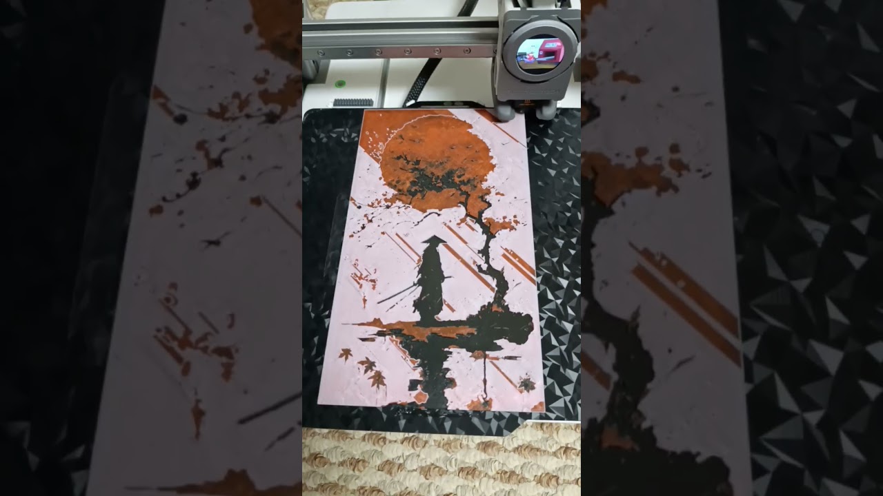 Картина в Японском стиле на 3д принтере 