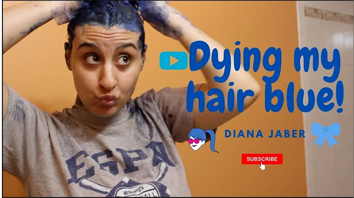 Dying My Hair From Dark Brown to Dark Blue || Dian...