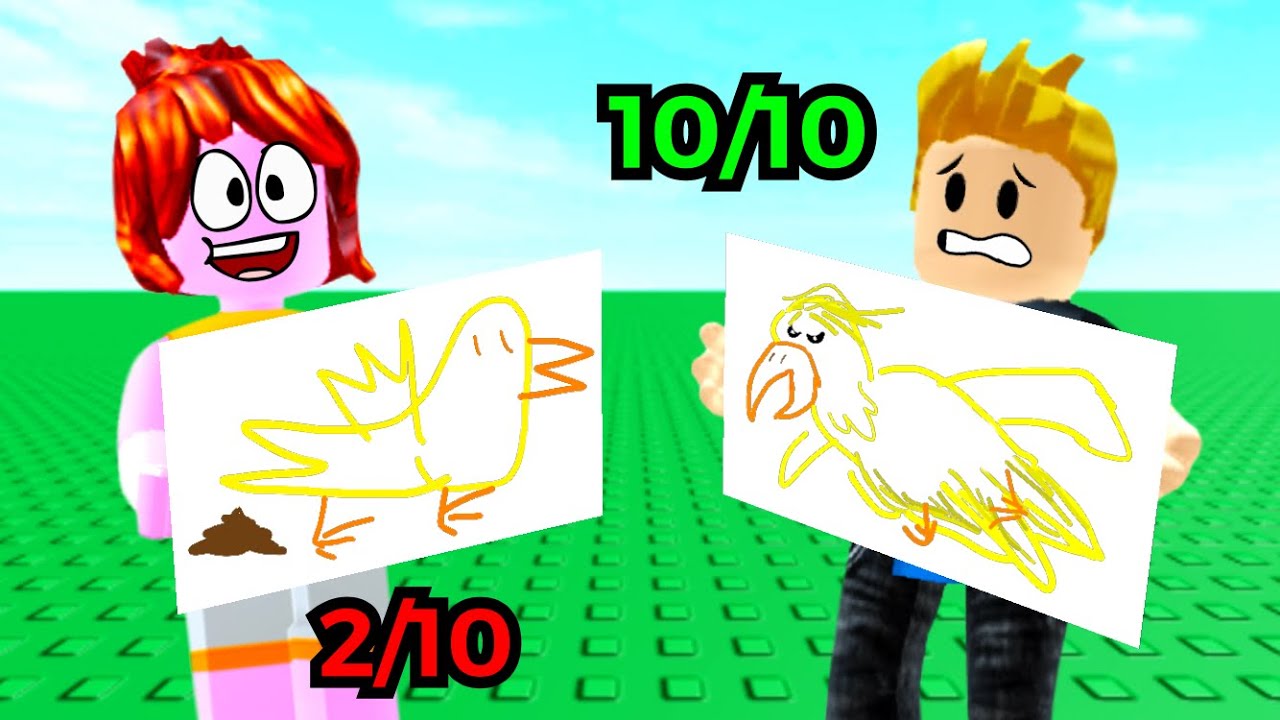 Things I drew on Roblox speed draw with my friends!!