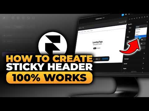 How To Create a Sticky Header in Framer (𝟮𝟬𝟮𝟲) | 100% WORKS | NO Yapping, To The Point | FAST & EASY