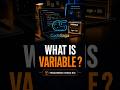 What is a Variable in Java? Explained Simply 🚀 #exam #education #coding #programming
