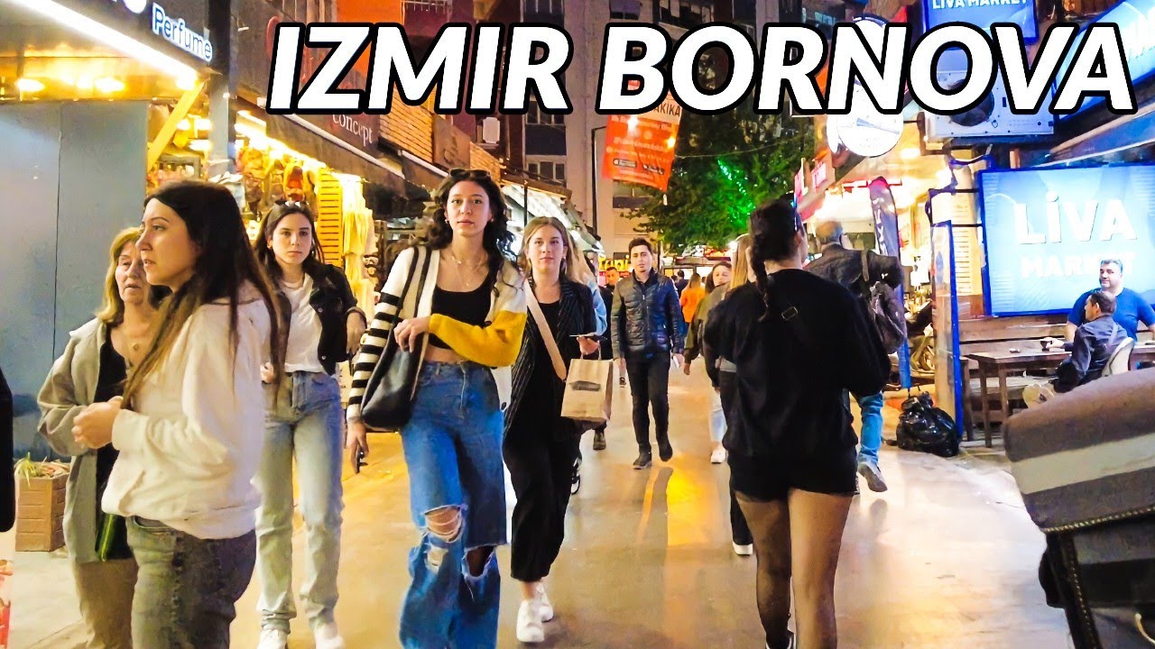 Izmir, Turkiet | bornova | Stadsvandring 4K