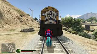 GTA 5 Spiderman Motorcycle Fails/Ragdolls (Euphoria Physics, Jumps, Funny Moments)