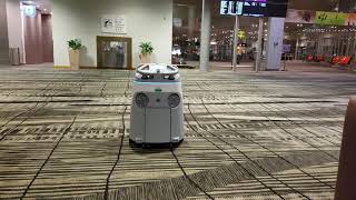Auto Cleaner Robots At Changi International Airport