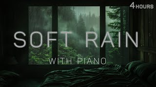 4Hours  Sleep Music For Deep Sleep, Relaxing Sleep Music, Soft Rain Sleep, Piano Chill