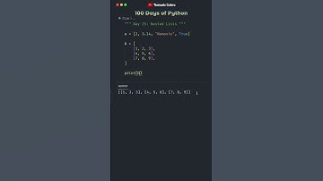Nested Lists Demystified | Day 25 | 100 Days of Python #100daysofpython