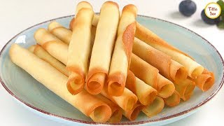 Cigarette Cookies/ Wafer Rolls/ Cigarette Russe Recipe by Tiffin Box | Cigare cookies,Tuiles Biscuit