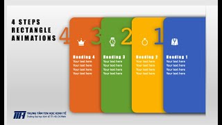 Powerpoint Infographic - 4 Step Rectangle Animation