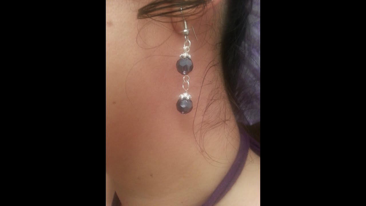 DIY Como hacer ARETES ELEGANTES DE CRISTAL