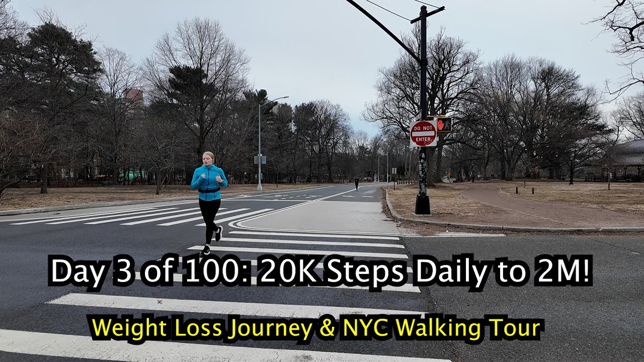 Day 3 of 100: 20K Steps Daily to 2M! | Weight Loss Journey & NYC ...