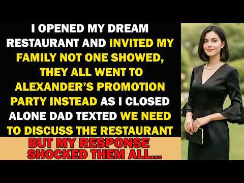 I Opened My DREAM RESTURANT And Invited My FAMILY To The GRAND Opening No One SHOWED UP