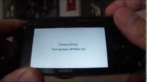Sony NEX-3NL - "Camera Error" message