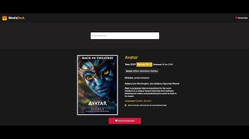 Movie Info Website using OMDB API