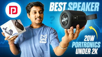 portronics sound drum p 20w unboxing & review 🤩 | best speaker under 2000 with bass