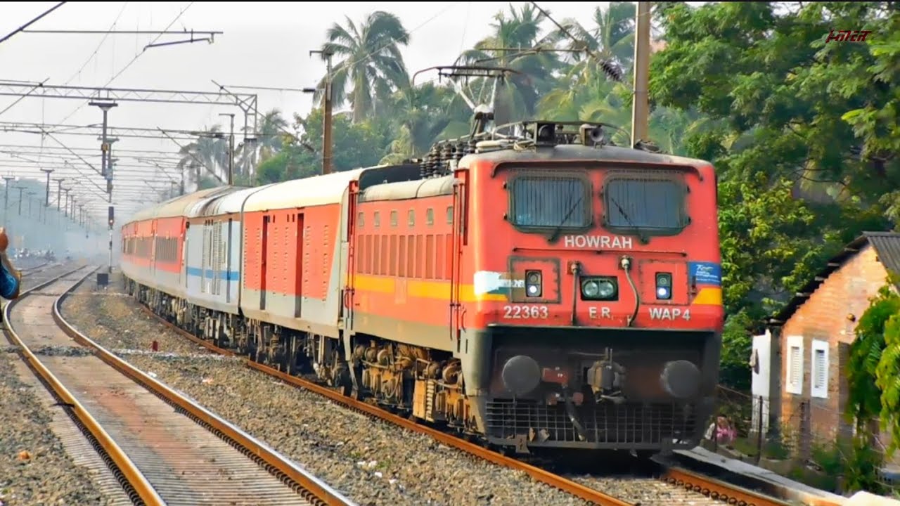 Red Engine with LHB Train 🫠 || Agartala Kolkata Superfast & Bangladesh ...