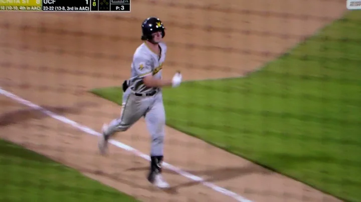 Wichita State's Jack Sigrist hits home run off left field foul pole vs. UCF