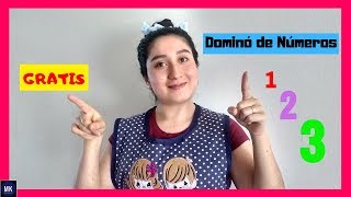 🌼 Dominó de Números 🌸 Juego de Mesa para Imprimir 🔢 Estrategia para Enseñar los Números