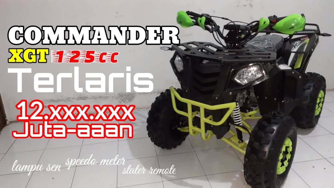NEW ATV 125CC 4T MANUAL COMMANDER XGT || UNBOXING | REVIEW - YouTube