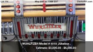 WURLITZER Model # 1015 Jukebox .