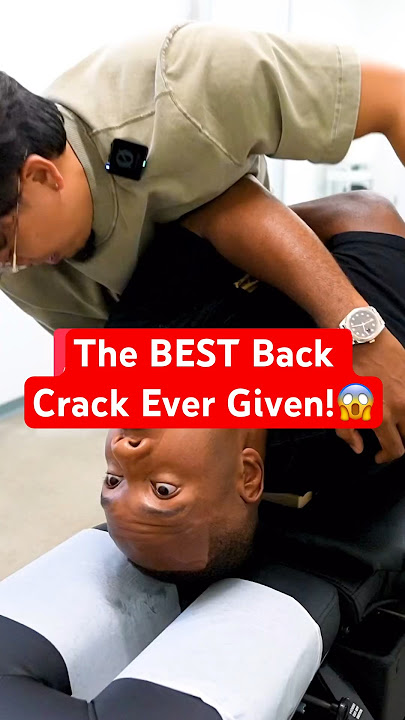 The BEST Back Crack Ever Given!😱 #neckpain #Chiropractic #Trending #Short