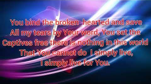 I Simply Live with lyrics  - Hillsong