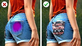 15 IDEAS: SALVAR TUS SHORTS PEQUEÑOS, HACER QUE TUS JEANS ENTREN SIN PROBLEMA Y MUCHO MÁS