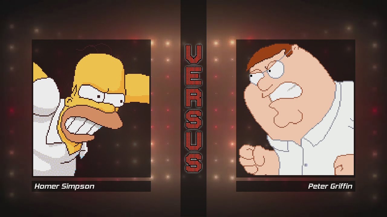 Битва M.U.G.E.N — Гомер Симпсон против Питера Гриффина