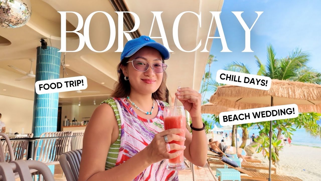 Boracay vlog: Chill Days, Food Trip, Beach Wedding! | Laureen Uy