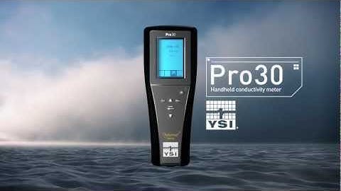 YSI Pro30 Conductivity/Salinity Water Quality Meter Video