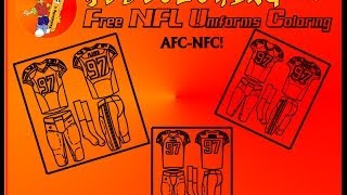 "American Football Uniform Coloring Pages" - NFL Football Coloring, Popular Football Printables 03