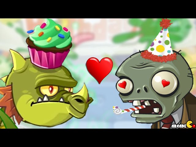 Happy Birthday Plants Vs Zombie Cartoons Glitter Plants Vs Zombies